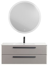 Тумба с раковиной Cezares Eco-cer-n 00-00021263 121x51 подвесная, серо-бежевая матовая