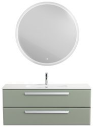 Тумба с раковиной Cezares Eco-cer-n 00-00021282 121x51 подвесная, светло-зеленая матовая