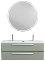 Тумба с раковиной Cezares Eco-cer-n 00-00021312 121x51 подвесная, светло-зеленая матовая