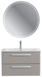 Тумба с раковиной Cezares Eco-cer-n 00-00021375 81x51 подвесная, серо-бежевая матовая