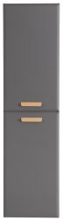 Шкаф-пенал Cezares Eco ECO-CER-N-1500-2A-SC-GSO-P 40x150, темно-серый матовый