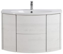 Тумба с раковиной Cezares Eden 00-00014014 91x52 подвесная, белый ясень
