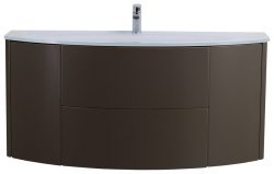 Тумба с раковиной Cezares Eden 00-00014021 121x52 подвесная, серо-коричневая матовая