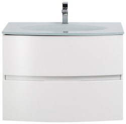 Тумба с раковиной Cezares Elettra 00-00013749 75x56 подвесная, белая матовая