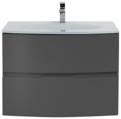 Тумба с раковиной Cezares Elettra 00-00013753 75x56 подвесная, графит