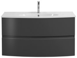 Тумба с раковиной Cezares Elettra 00-00013754 100x56 подвесная, графит