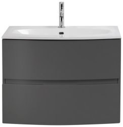 Тумба с раковиной Cezares Elettra 00-00013758 75x56 подвесная, графит