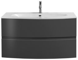 Тумба с раковиной Cezares Elettra 00-00013759 100x56 подвесная, графит