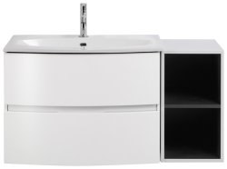 Тумба с раковиной Cezares Elettra 00-00013872 104x56 подвесная, белая матовая