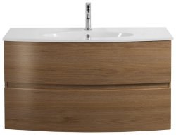 Тумба с раковиной Cezares Elettra 00-00014206 100x56 подвесная, дуб табачный