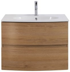 Тумба с раковиной Cezares Elettra 00-00014207 75x56 подвесная, дуб табачный