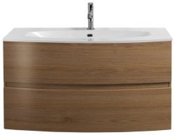 Тумба с раковиной Cezares Elettra 00-00014208 100x56 подвесная, дуб табачный