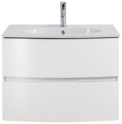Тумба с раковиной Cezares Elettra 45232 75x56 подвесная, белая матовая