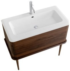 Тумба с раковиной Cezares Idra 00-00018413 98x44 подвесная, дуб табачный