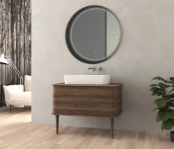 Тумба с раковиной Cezares Idra 00-00018434 98x43 подвесная, орех