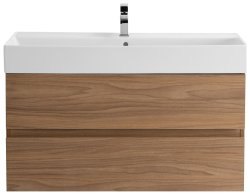 Тумба с раковиной Cezares Molveno 46 00-00011434 80x62 подвесная, светлый орех