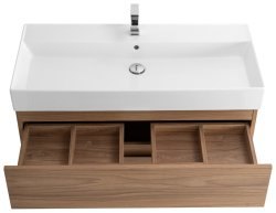Тумба с раковиной Cezares Molveno 46 00-00011435 100x62 подвесная, светлый орех