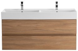 Тумба с раковиной Cezares Molveno 46 00-00012010 120x62 подвесная, светлый орех