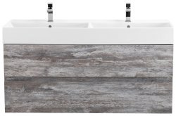Тумба с раковиной Cezares Molveno 46 00-00012011 120x62 подвесная, серое дерево