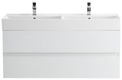 Тумба с раковиной Cezares Molveno 46 00-00012013 120x62 подвесная, белый лед