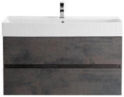 Тумба с раковиной Cezares Molveno 46 00-00012017 100x62 подвесная, оксид