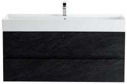 Тумба с раковиной Cezares Molveno 46 00-00012022 120x62 подвесная, черная