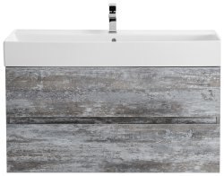Тумба с раковиной Cezares Molveno 46 00-00012024 80x62 подвесная, серое дерево