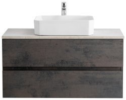 Тумба с раковиной Cezares Molveno 46 00-00012896 80x52 подвесная, оксид