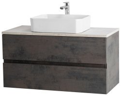 Тумба с раковиной Cezares Molveno 46 00-00012916 100x52 подвесная, оксид