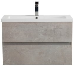 Тумба с раковиной Cezares Molveno 46 00-00018011 81x53 подвесная, бетон