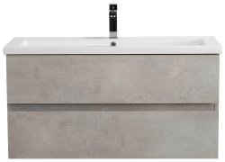 Тумба с раковиной Cezares Molveno 46 00-00018013 101x53 подвесная, бетон