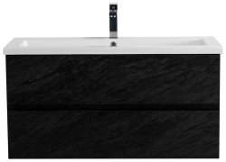 Тумба с раковиной Cezares Molveno 46 00-00018016 101x53 подвесная, черная