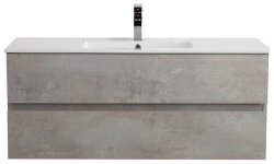 Тумба с раковиной Cezares Molveno 46 00-00018024 121x51 подвесная, бетон