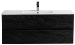 Тумба с раковиной Cezares Molveno 46 00-00018025 121x51 подвесная, черная