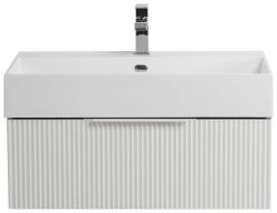Тумба с раковиной Cezares Premium 00-00013925 71x36 подвесная, белая матовая