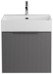 Тумба с раковиной Cezares Premium 00-00013949 51x54 подвесная, серое облако