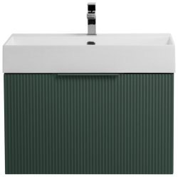 Тумба с раковиной Cezares Premium 00-00013960 71x54 подвесная, зеленая матовая