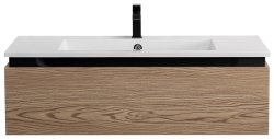 Тумба с раковиной Cezares Slider 00-00017106 100x31 подвесная, дуб тангент