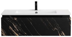 Тумба с раковиной Cezares Slider 00-00017108 100x31 подвесная, черный фьюжн