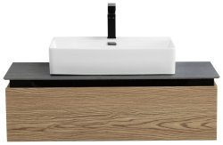 Тумба с раковиной Cezares Slider 00-00018467 101x30 подвесная, дуб тангент
