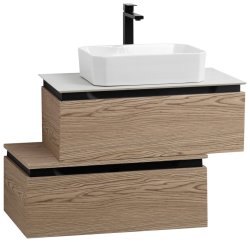 Тумба с раковиной Cezares Slider 00-00018479 81x62 подвесная, дуб тангент