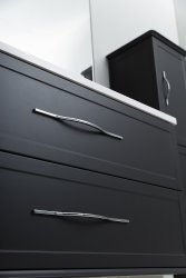 Тумба с раковиной Cezares Tiffany 00-00012644 60x56 подвесная, черный графит