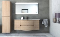 Тумба с раковиной Cezares Vague 00-00012788 138x56 подвесная, дуб табачный