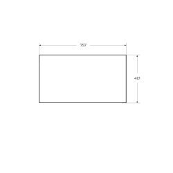 Консоль с раковиной Cezares Cadro 00-00011442 80x71 подвесная, черная