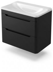 Тумба с раковиной Uperwood Ocean KOcean80b 80x45 подвесная, черная