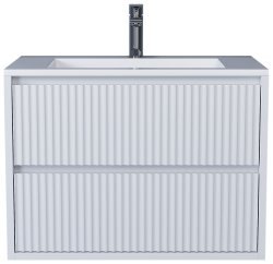 Тумба с раковиной Uperwood Next Premium 3930205165 70x45 подвесная, белая, 2 ящика