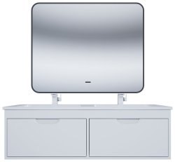 Тумба с раковиной Uperwood Modul KModul120W 120x45 подвесная, матовая, белая