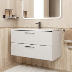 Тумба с раковиной Uperwood Foster New KFosterNEW90w 90x45 подвесная, белая