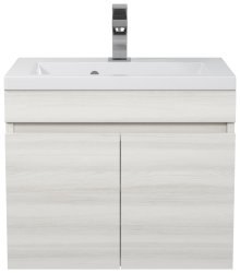 Тумба с раковиной Uperwood Eva 3930313466 50x35 подвесная, Дуб Харбор Белый, с дверцами