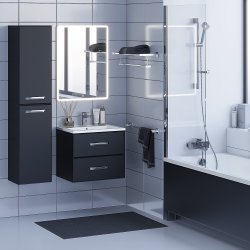 Тумба под раковину Uperwood Foster 291020515 60x41, черная